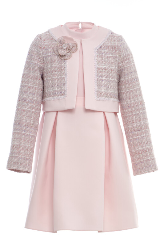 Powder Girls Dress & Tweed Jacket Set (8–15 Age) 8-15 AGE 36359PR - Clothes (1)