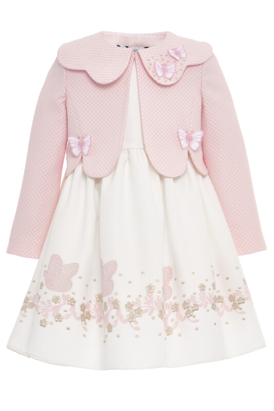 Powder Girls Butterfly Dress & Jacket Set 3-7 AGE 36307PR - Clothes (1)