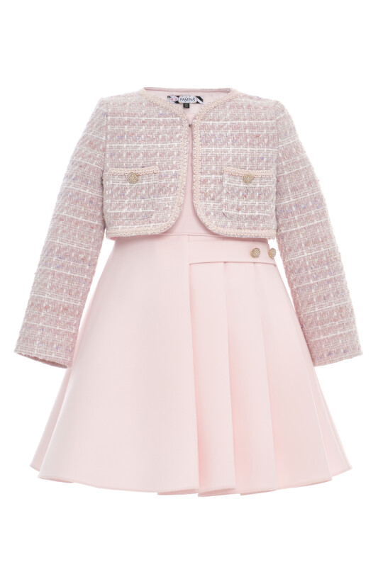 Powder Girls Tweed Dress & Jacket Set 3-7 AGE 36332PR - Clothes (1)
