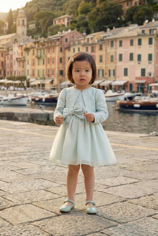 Mint Baby Girls Tweed Bow Dress & Jacket Set 6-24 MONTH 36326PR - Clothes