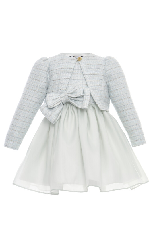 Mint Baby Girls Tweed Bow Dress & Jacket Set 6-24 MONTH 36326PR - Clothes (1)