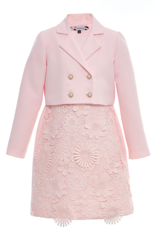 Powder Girls Floral Lace Dress & Jacket Set 8-15 AGE 36363PR - Clothes (1)