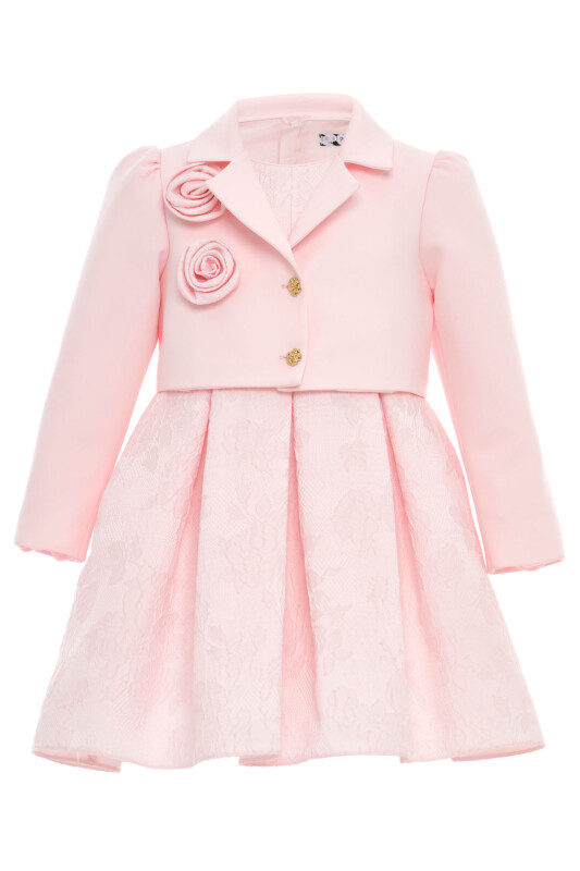 Powder Girls Jacquard Dress with Bolero 3-7 AGE 36342PR - Clothes (1)