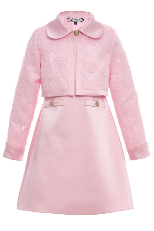Powder Girls Satin Dress & Jacket Set 8-15 AGE 36334PR - Clothes (1)