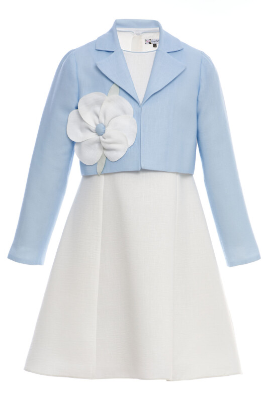 Blue Girls Elegant Dress with Jacket 8-15 AGE 36293PR - Clothes (1)