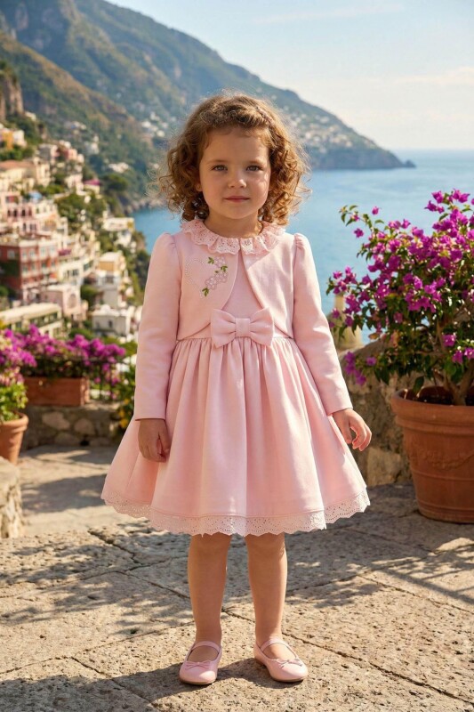 Powder Baby Girls Dress & Embroidered Jacket Set 6-24 MONTH 36376PR - Clothes