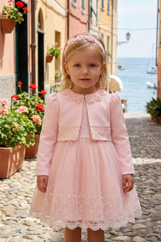 Powder Baby Girls Lace Dress & Jacket Set 6-24 MONTH 36362PR - Clothes