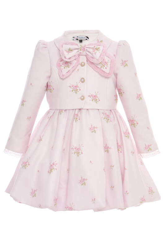 Powder Girls Floral Print Dress & Jacket Set 3-7 AGE 36308PR - Clothes (1)