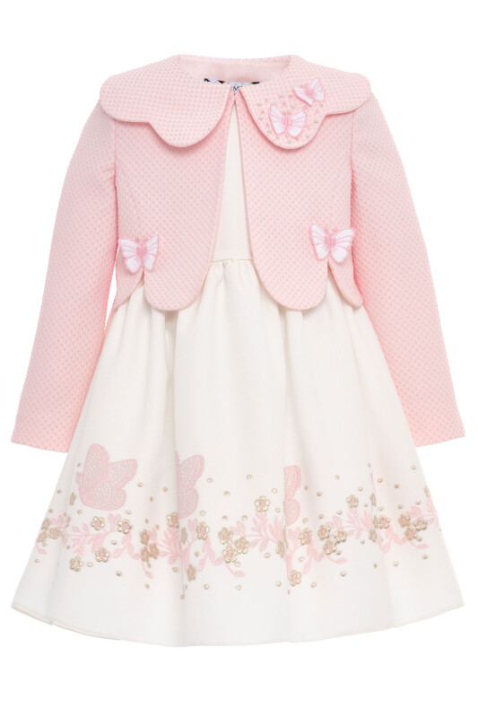 Powder Girls Butterfly Dress & Jacket Set 3-7 AGE 36307PR - Clothes (1)