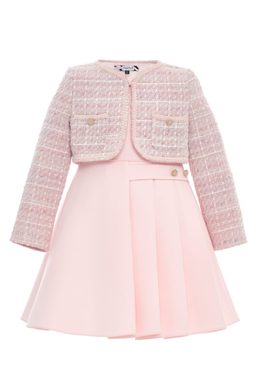 Powder Girls Tweed Dress & Jacket Set 3-7 AGE 36332PR - Clothes (1)