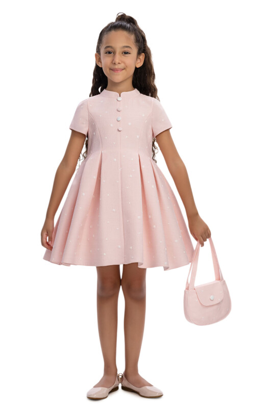 Powder Girls Polka Dot Dress with Matching Bag 3-7 AGE 36305PR - Clothes (1)