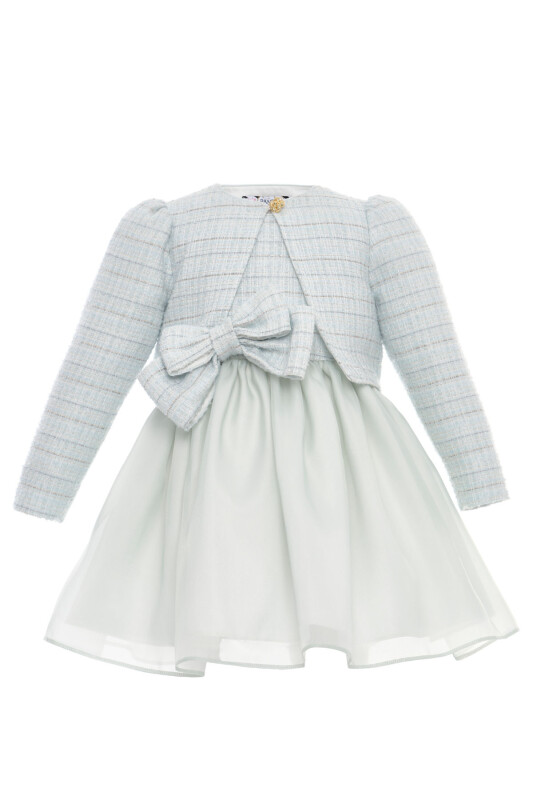 Mint Baby Girls Tweed Bow Dress & Jacket Set 6-24 MONTH 36326PR - Clothes (1)