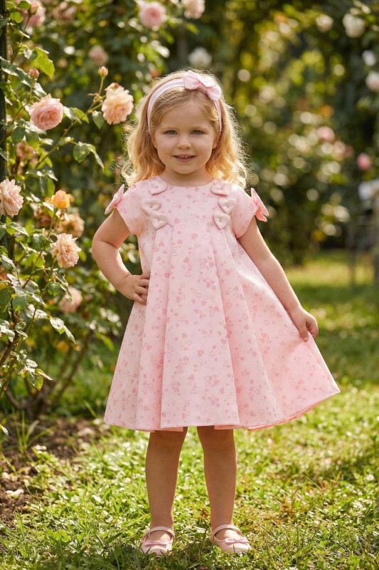 Powder Baby Girls Heart Pattern Dress & Headband 6-24 MONTH 36201PR - Clothes