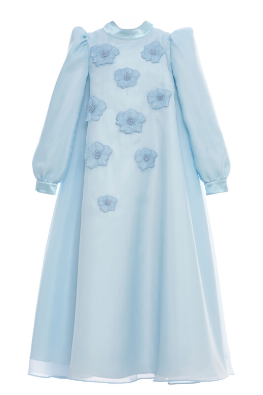 Blue Girls Long Sleeve Dress 8-15 AGE 36381PR - Clothes (1)