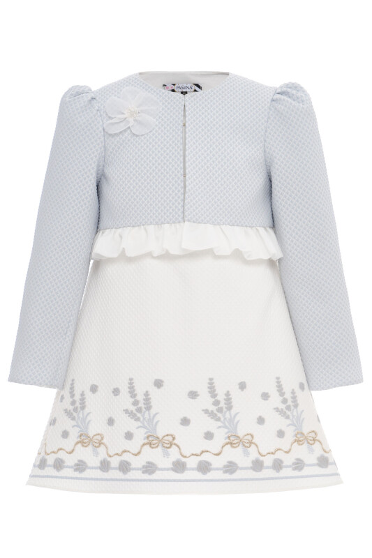 Blue Girls Dress with Jacket 3-7 AGE 36297PR - Clothes (1)