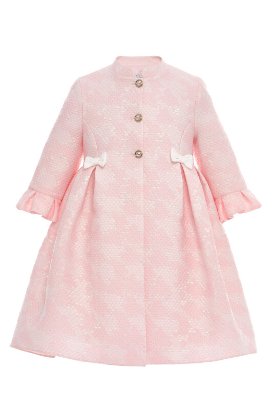 Powder Grils Dress with Long Jacquard Coat Set 3-7 AGE 36295PR - Clothes (1)