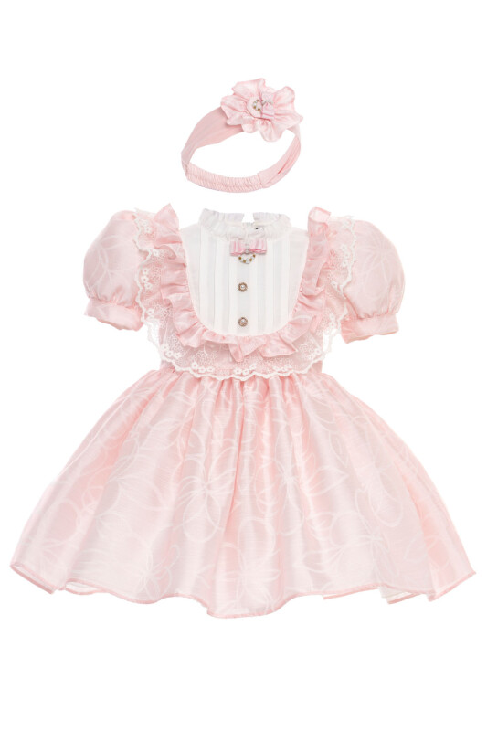 Powder Baby Bow-Back Dress with Headband 6-24 MONTH 36445PR - Clothes (1)