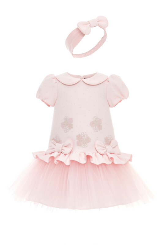Powder Baby Girls Bow Detail Tulle Dress & Headband 6-24 MONTH 36170PR - Clothes (1)
