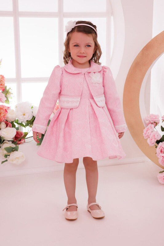 Powder Baby Dress with Bolero 6-24 MONTH 35397PR - Clothes