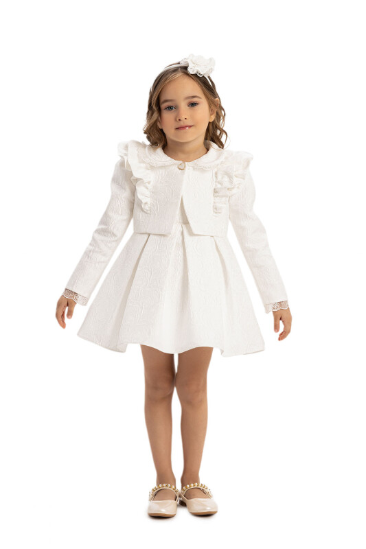 Ecru Baby Dress with Bolero 6-24 MONTH 35395PR - Clothes (1)