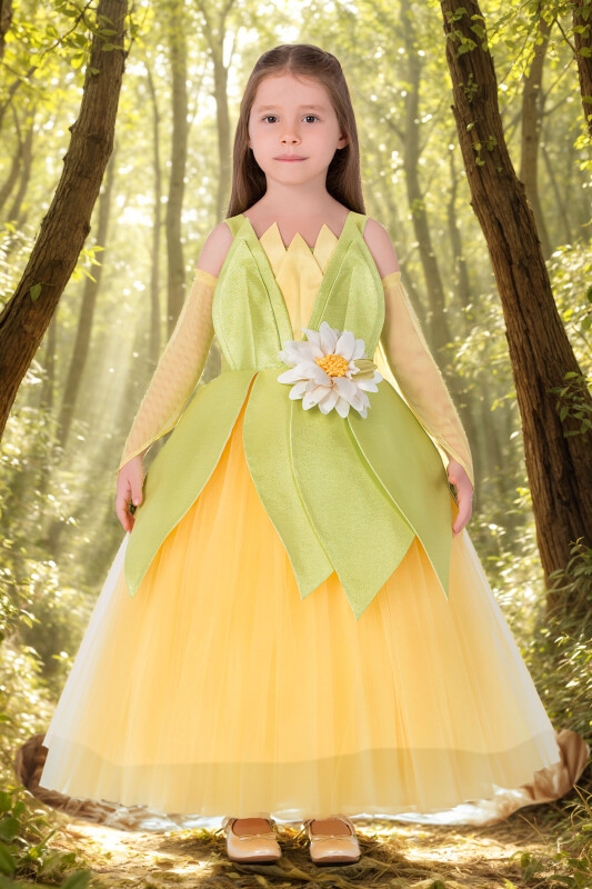 Green Girls Tutu Dress 3-7 AGE 35087PR - Clothes