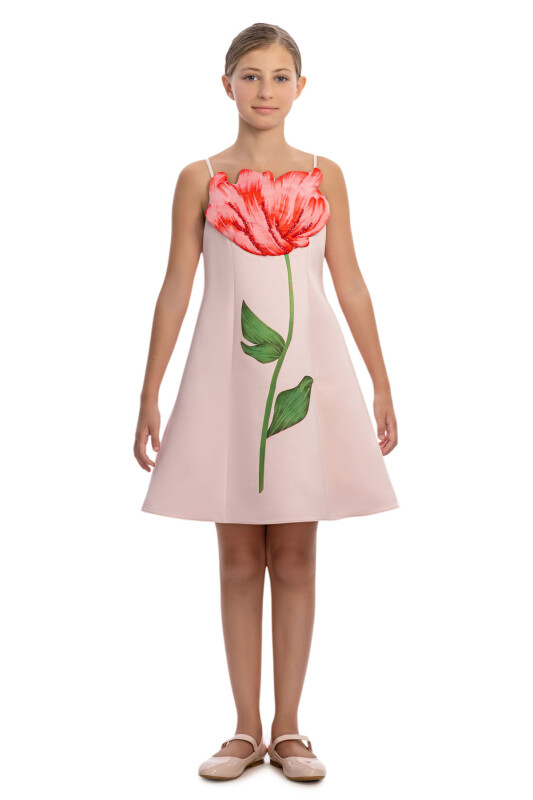 Powder Girls Tulip Motif Dress 8-15 AGE 36107PR - Clothes (1)