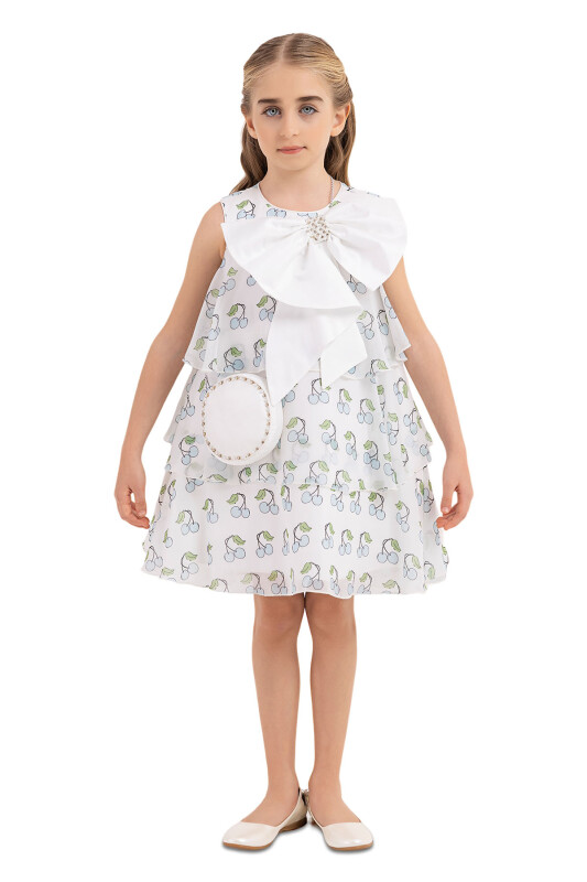 Blue Chiffon dress for girls 4-8 AGE 33244PR - Clothes