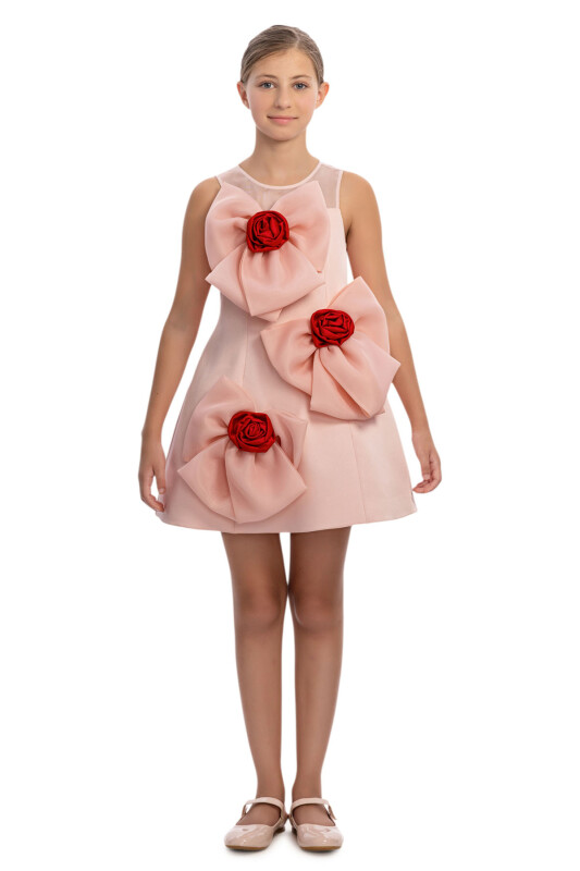 Powder Girls Bow & Rose Mini Dress 8-15 AGE 36136PR - Clothes (1)