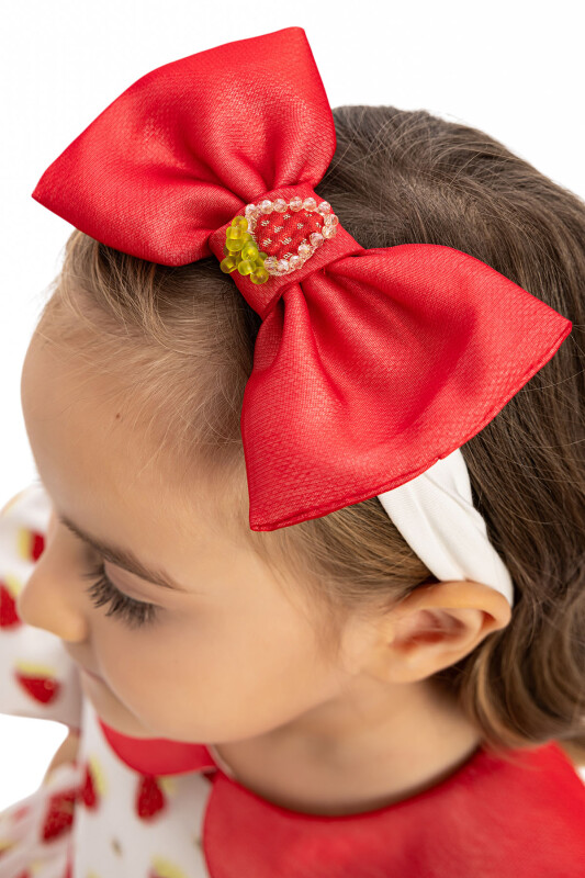 Red Strawberry Dress with Hair Accessory 6-24 MONTH 35241PR - Clothes (1)