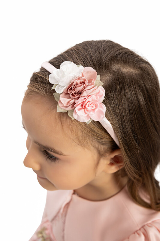 Powder Baby Dress with Bolero and Hair Accessory 6-24 MONTH 35371PR 