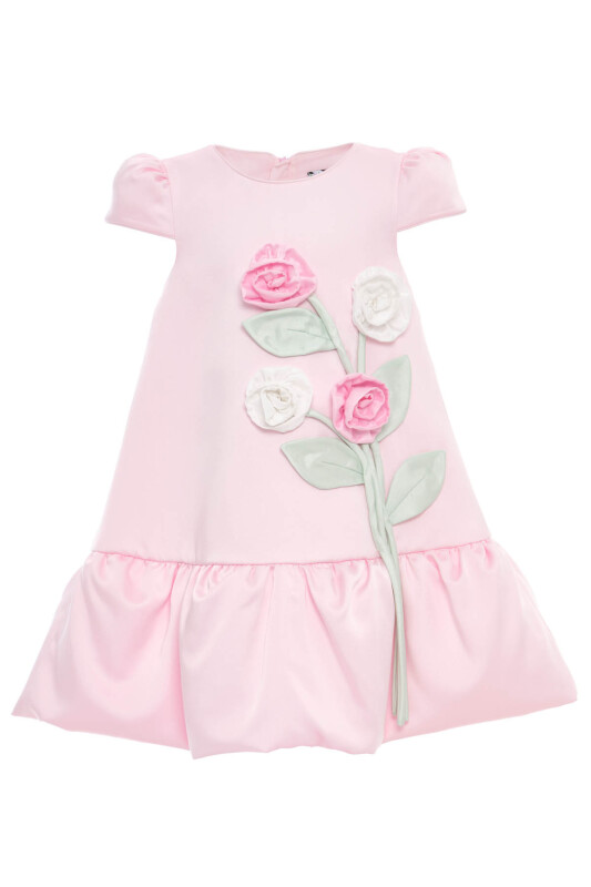 Powder Girls Floral Appliqué Puff Sleeve Dress 3-7 AGE 36264PR - Clothes (1)