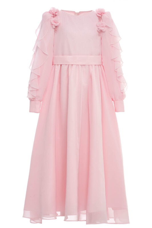 Powder Girls Long Chiffon Dress 8-15 AGE 36382PR - Clothes (1)