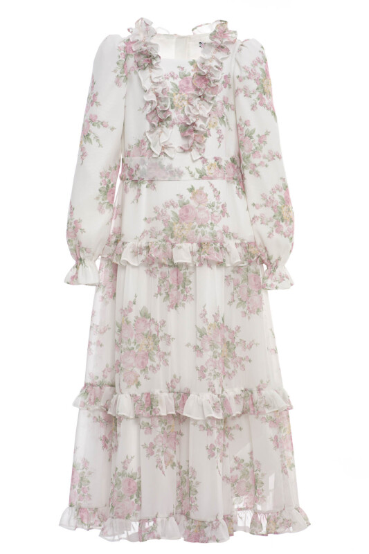 Powder Girls Long Chiffon Dress 8-15 AGE 36372PR - Clothes (1)