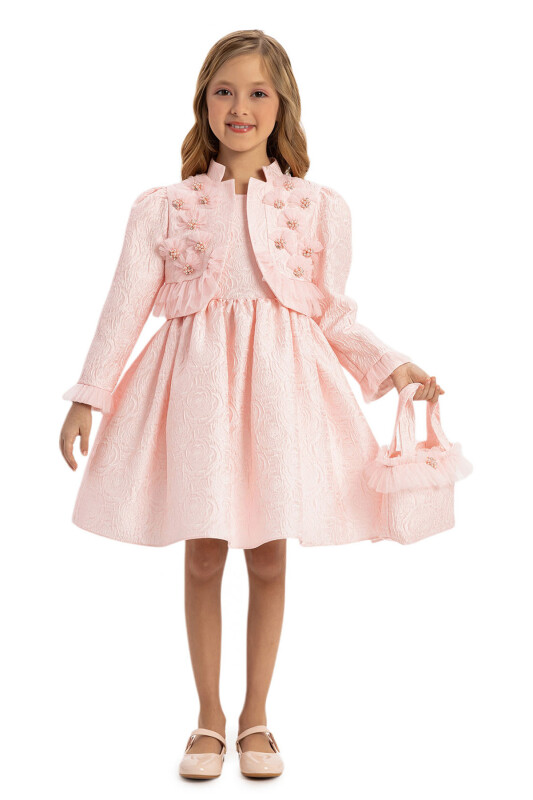 Powder Girls Set with Bolero and Matching Bag 3-7 AGE 35379PR - Clothes (1)