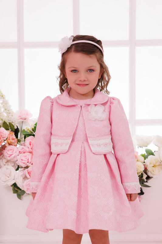 Powder Baby Dress with Bolero 6-24 MONTH 35397PR - Clothes