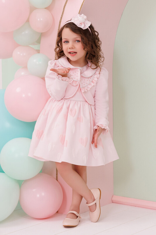 Powder Baby Dress Set with Hair Accessory 6-24 MONTH 35374PR 