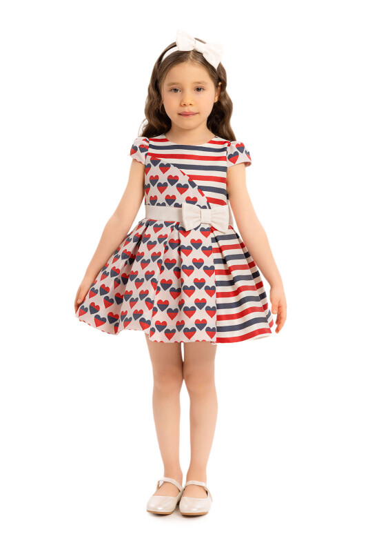 Navy Girls Heart Dress 6-24 MONTH 34171PR - Clothes
