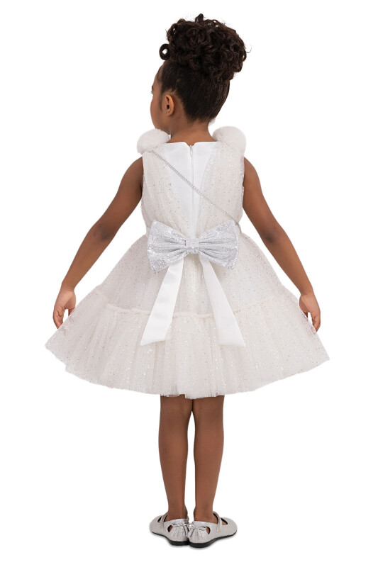 Ecru Tulle Dress for Girls 2-6 AGE 33201PR - Clothes (1)