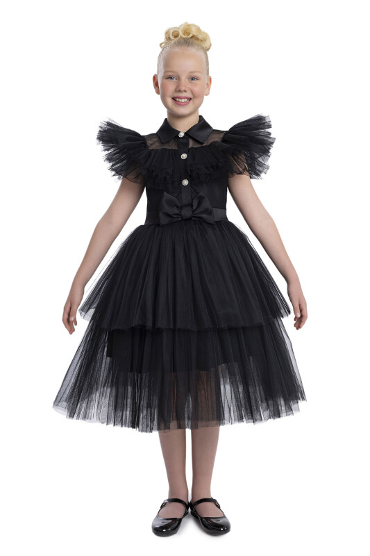 Black Wednesday Dress for Girls 8-12 AGE 34075PR - Clothes