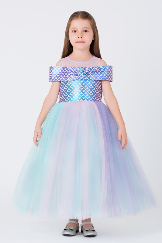 Colourful Girls Mermaid Dress 3-7 AGE 35046PR - Clothes