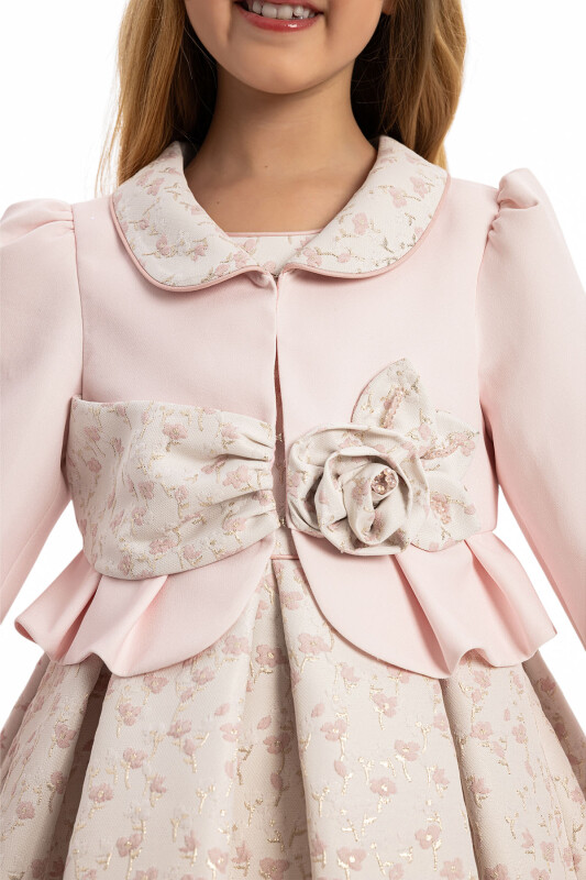 Powder Dress with Matching Bolero and Bag 3-7 AGE 35406PR - Clothes (1)