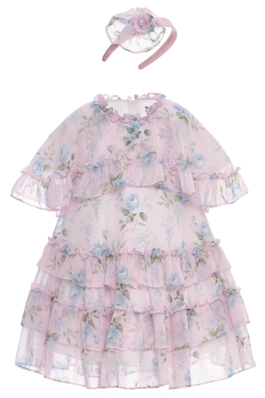 Powder Girls Floral Chiffon Dress with Headband 3-7 AGE 36369PR - Clothes (1)