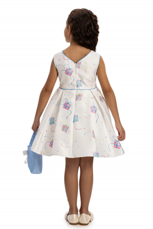 Blue Girl Dress with Bag 3-7 AGE 35460PR - Clothes (1)