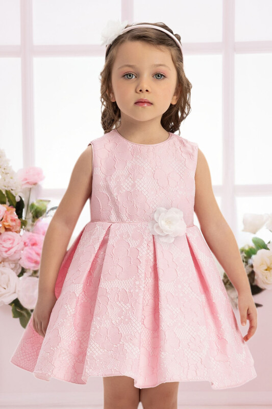 Pink Baby Girl Dress 6-24 MONTH 35459PR - Clothes