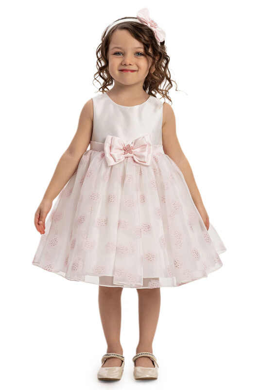 Powder Baby Dress with Matching Hair Bow 6-24 MONTH 35245PR 