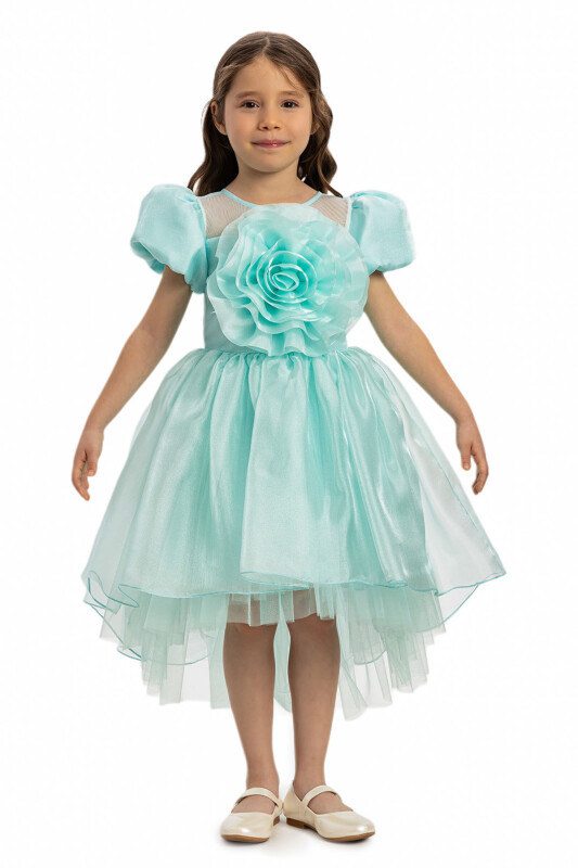 Mint Girls Floral Satin Dress 3-7 AGE 35109PR - Clothes (1)