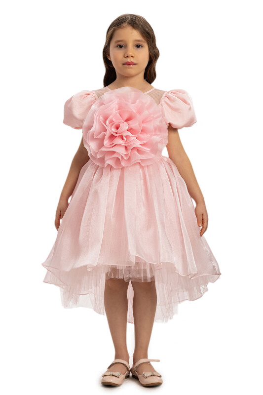 Powder Girls Floral Satin Dress 3-7 AGE 35109PR - Clothes