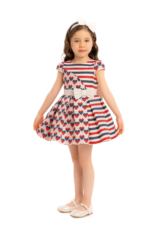 Navy Girls Heart Dress 6-24 MONTH 34171PR - Clothes (1)