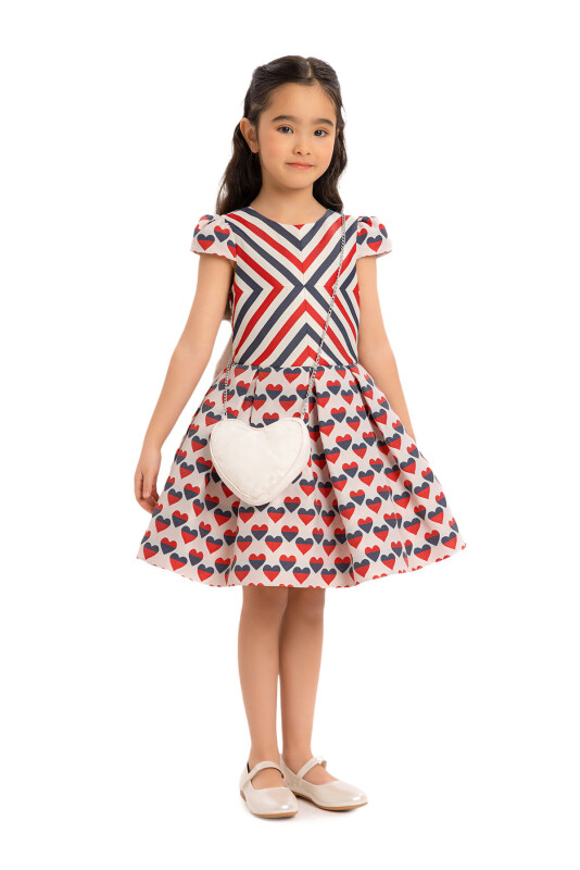 Navy Girls Heart-Patterned Dress 3-7 AGE 34170PR - Clothes (1)