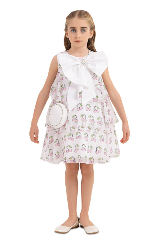 Pink Chiffon dress for girls 4-8 AGE 33244PR - Clothes